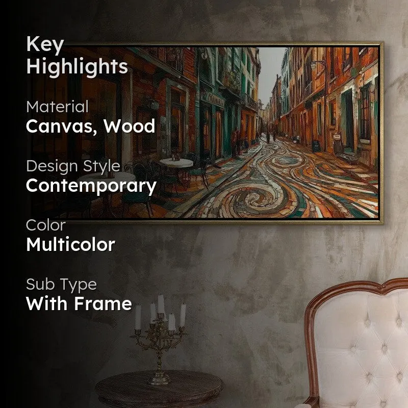 Cobblestone Symphony Canvas Wall Painting media 2
