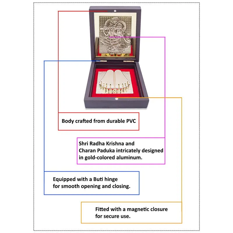 Radha Krishna Gold Plated Religious Accent media 7