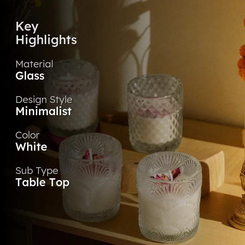 Marble Aura Candle - Set Of Four media 2