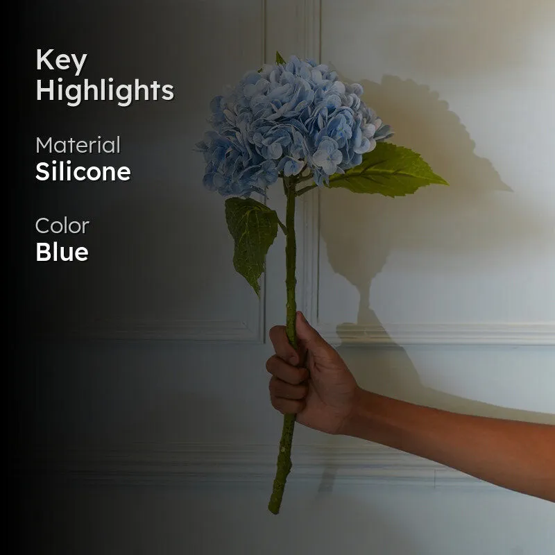 Faux Panicle Hydrangea Flower Stick (Blue) - 20 CM media 2