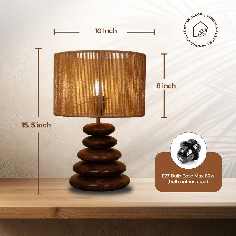 Pebble Mango Wood Table Lamp media 11