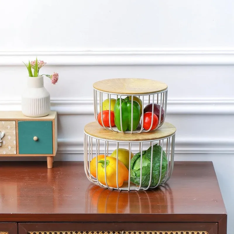Selara Nest Fruit Basket - Set Of Two media 3