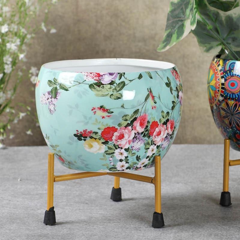 Bloom Blush Planter  With Stand - Set Of Two media 6