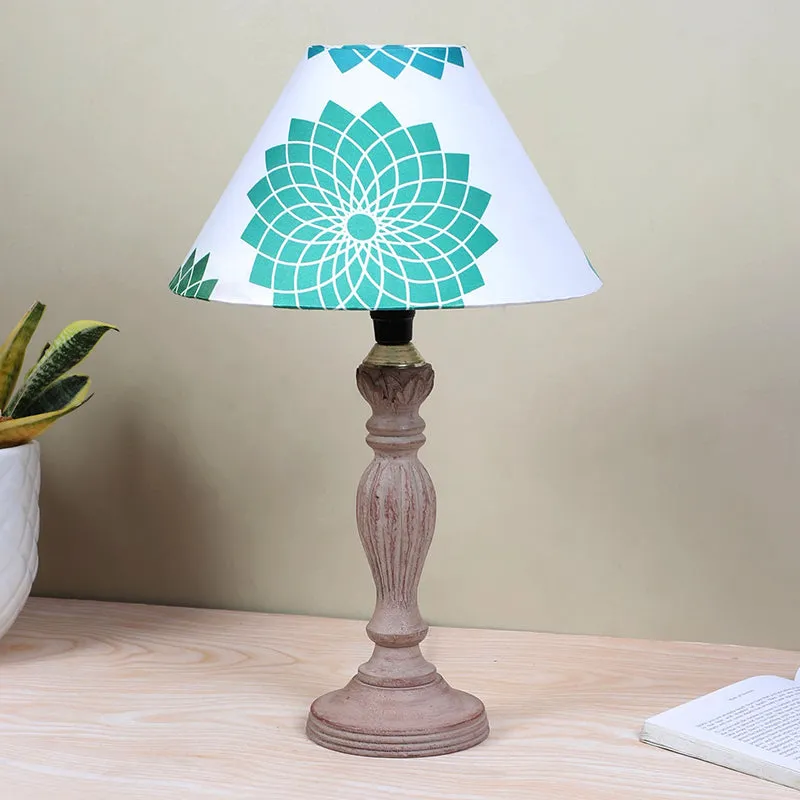 Akari Sabi Printed Mango Wood Table Lamp media 2