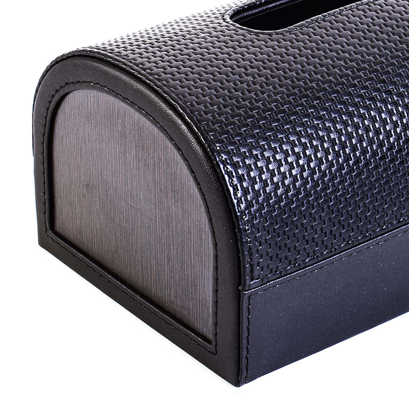 Tishue Faux Leather Tissue Box - Black media 7