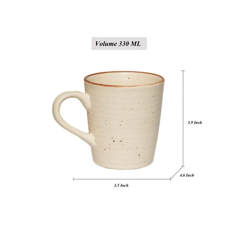 Handmade Ceramic Coffee Mug (300 mL Each) - Set Of Two media 6