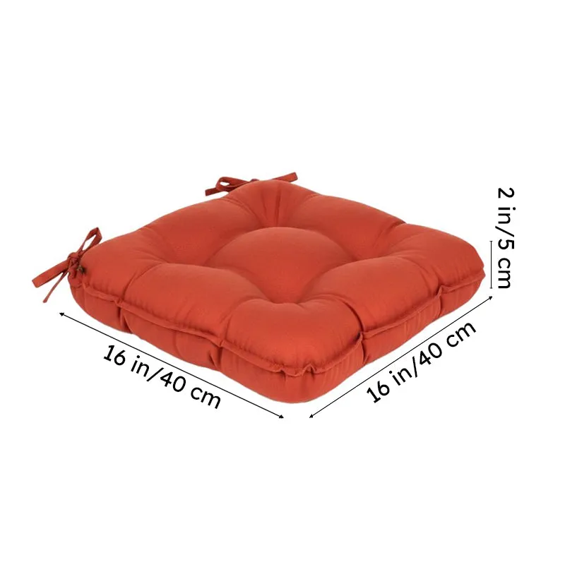 Sylvia Chair Pad (Terracotta Brown) - Set Of Two media 7