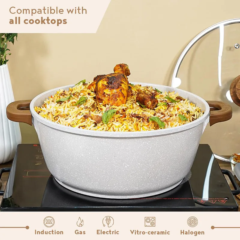 Bergner Smooth Sear Induction Safe Non-Stick Cooking Pot With Lid (32 cm) - Two Piece Set media 4