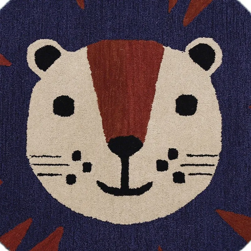 Pride King Wool Carpet - Beige,Blue media 4