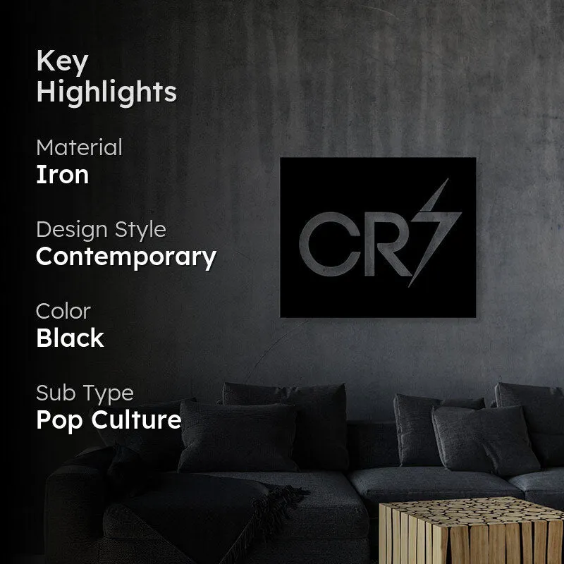 Cristiano Ronaldo Black Iron Wall Accent media 2