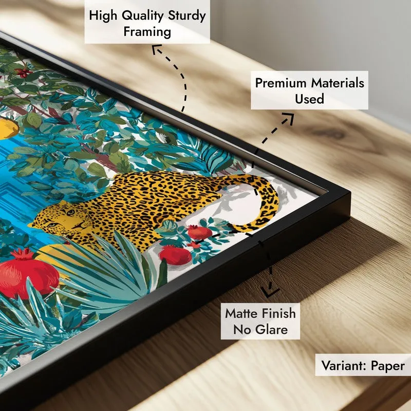 Floravista Botanical Blue Cottage Canvas Wall Painting With Black Frame media 6