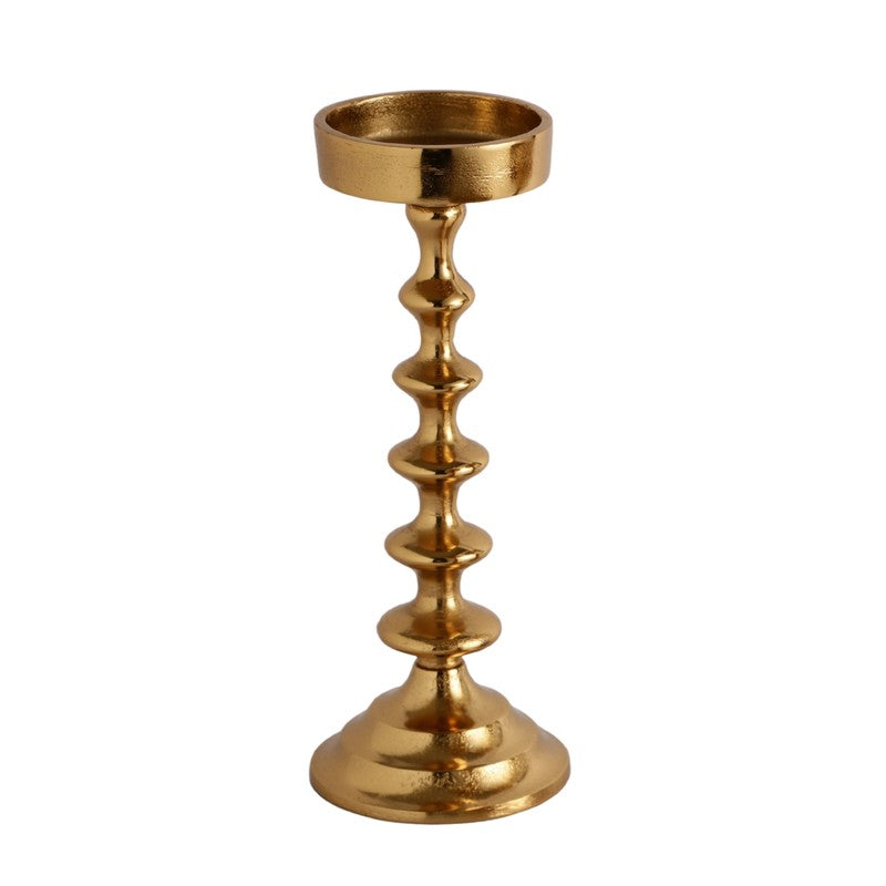 Heritage Pedestal Candle Holder - Gold media 4