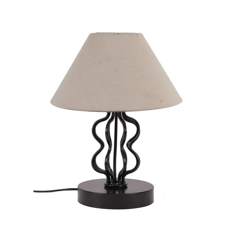 Iggly Wiggly Fabric Table Lamp - Grey,Black media 4