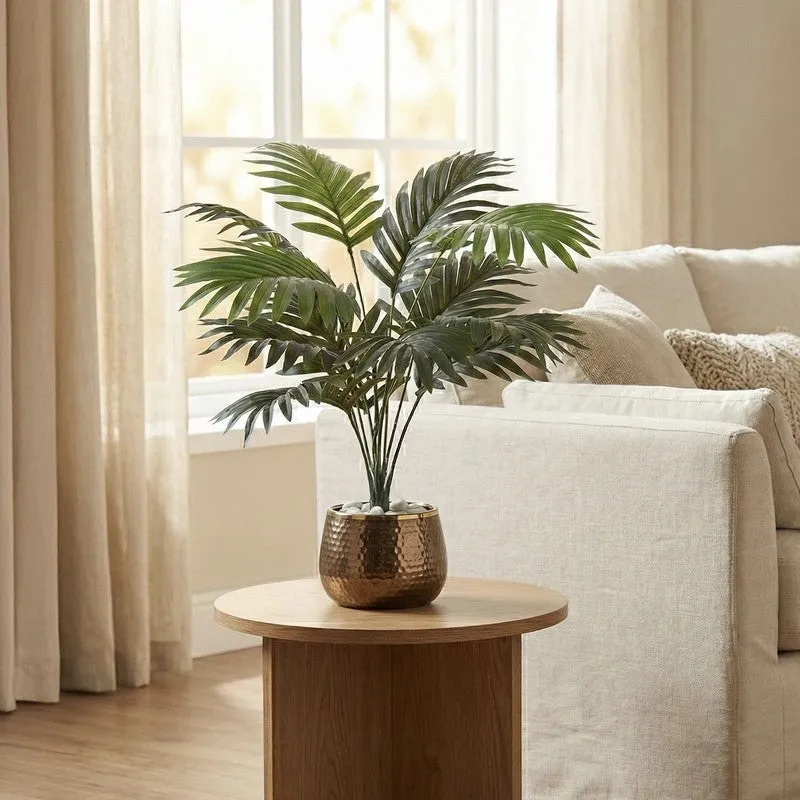 Palmora Artificial Areca Palm Plant With Black Plastic Pot - 1.8 ft media 5