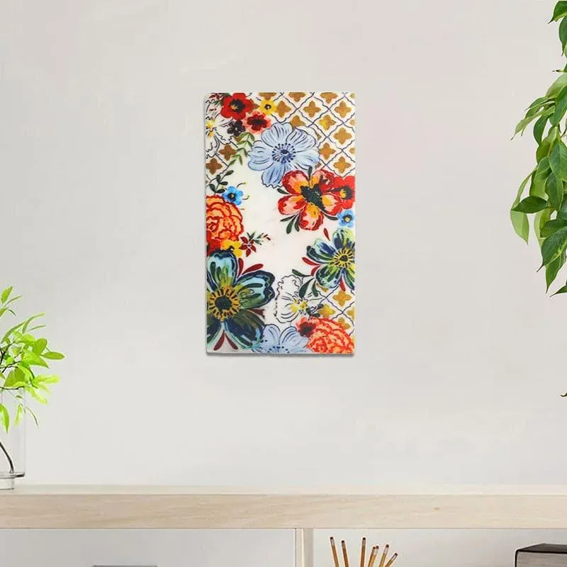 Flowery Fall Marble Wall Accent media 1