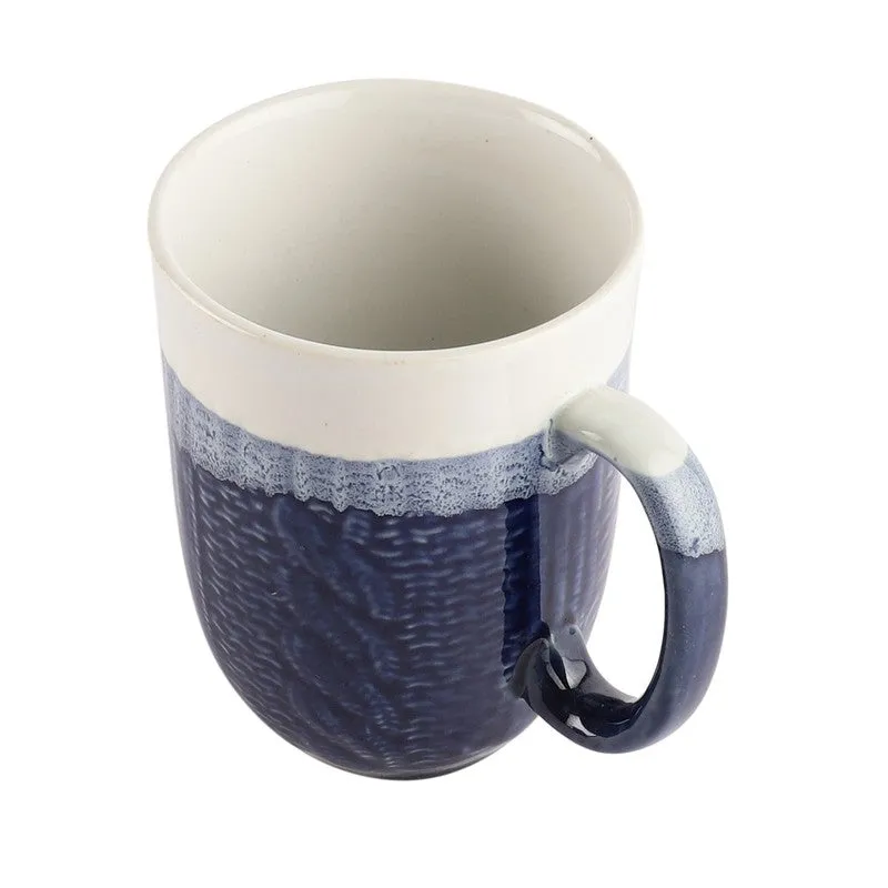 Indigo Stoneware Coffee Mug (340 mL Each) - Set Of Two media 3