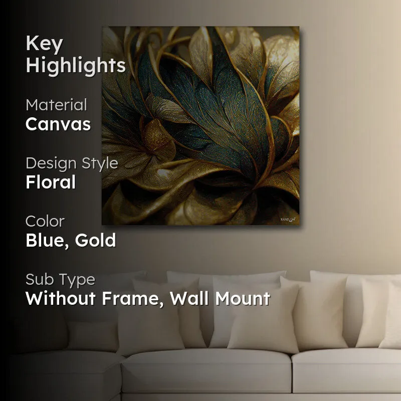 Auric Botanic I Wall Painting media 2
