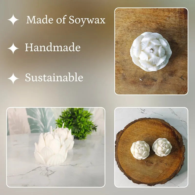 Pure Petal Minimal Soy Wax Candle - Set Of Two media 5