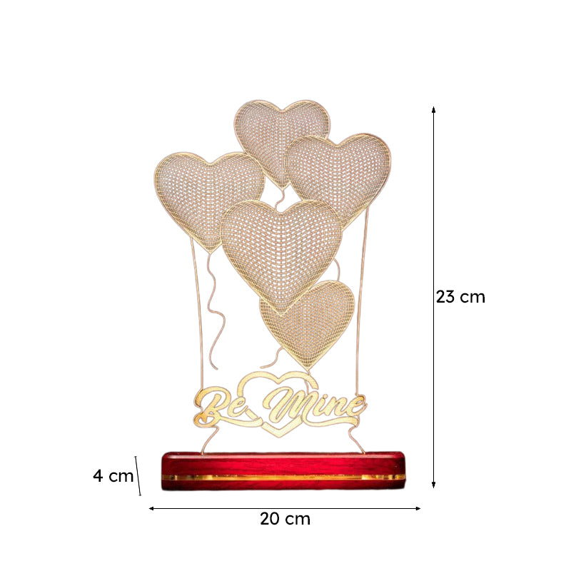 Be Mine LED Acrylic Table Lamp - Transparent media 6