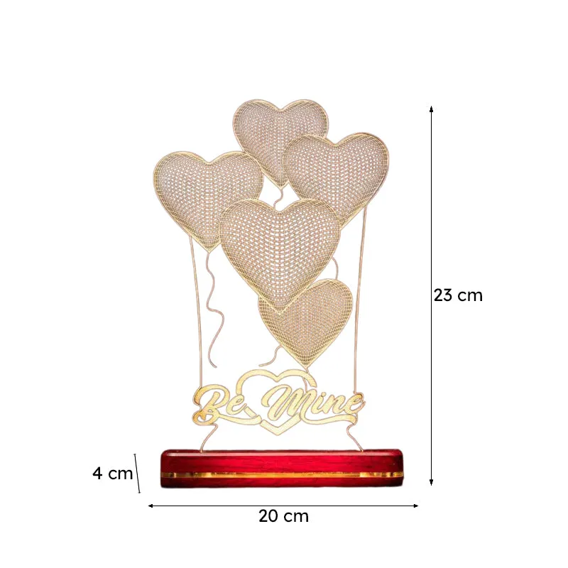 Be Mine LED Acrylic Table Lamp - Transparent media 6