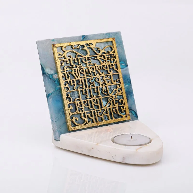 Gaytri Mantra Agate TeaLight Holder media 3