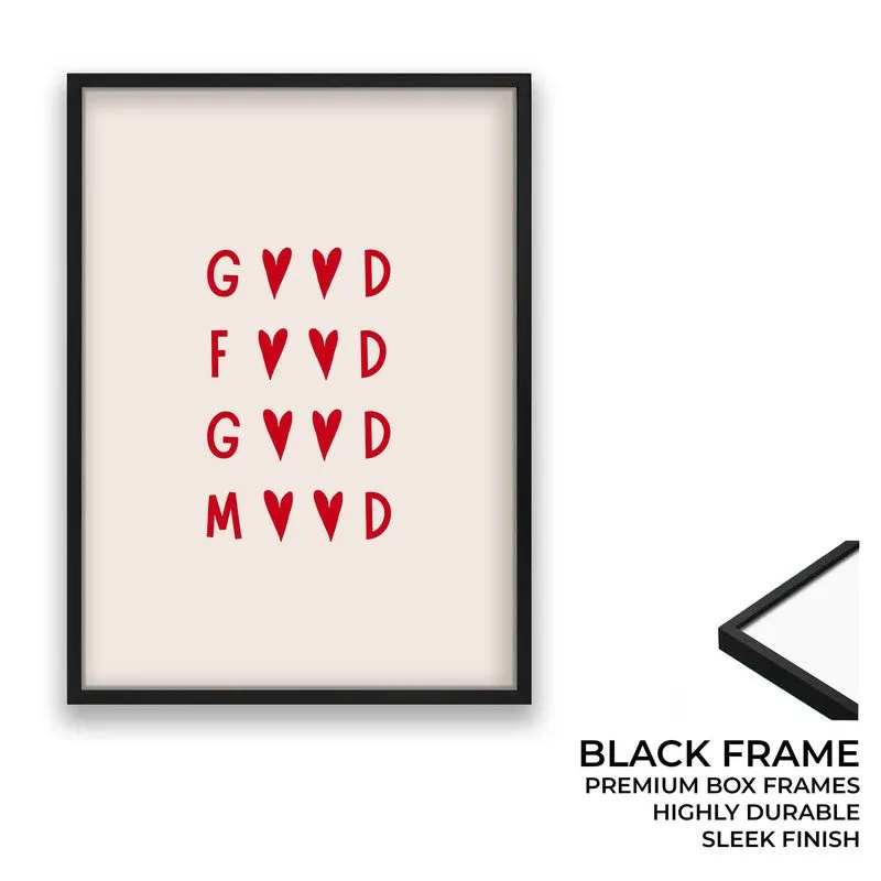 Kitchen Quotes Archival Canvas Wall Art - Black,Red media 8