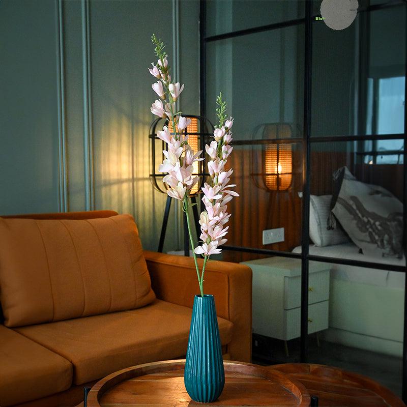 Faux Everlasting Orchid Flower Stick - Light Pink media 3
