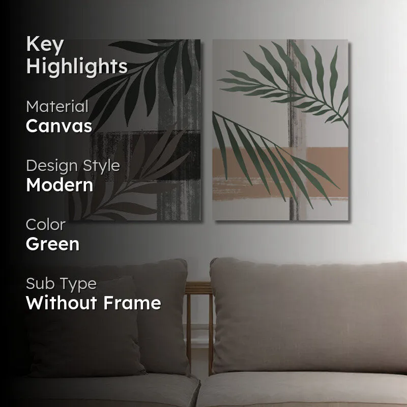 Palms & Fronds Wall Art - Set Of Two media 2