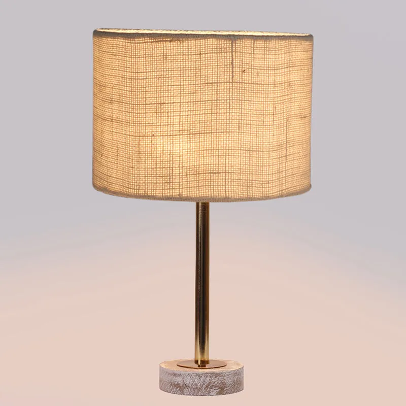 Sienna I Rodin Wooden Table Lamp - White,Gold media 5
