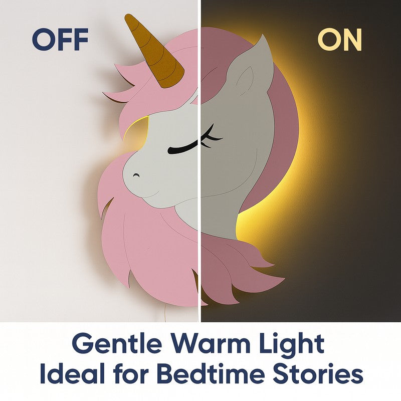 Enchanted Unicorn Battery Operated MDF Wall Lamp media 5