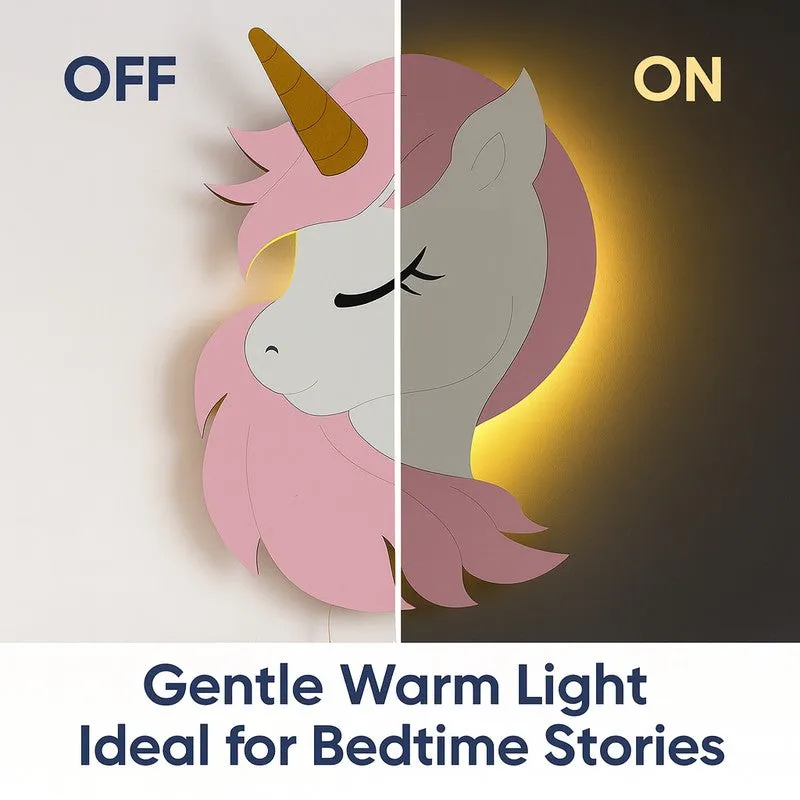 Enchanted Unicorn Battery Operated MDF Wall Lamp media 5