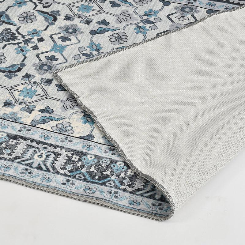 Almaira Velvet Rectangle Anti-Skid Carpet media 4