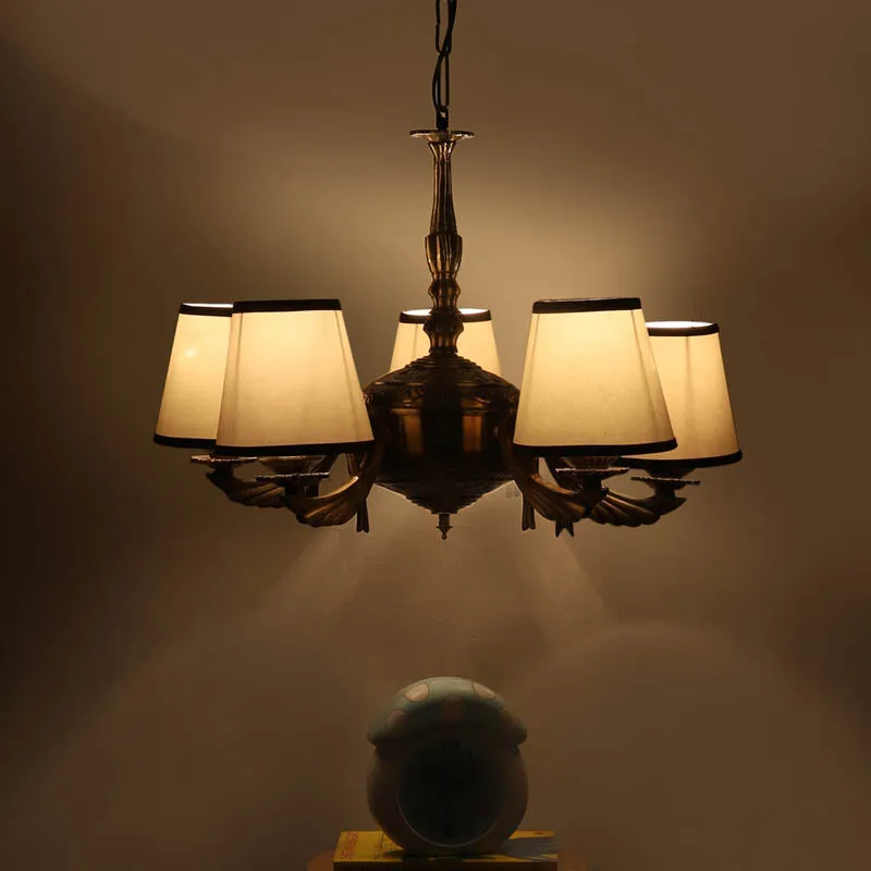 Dona Conical Golden Antique Ceiling Lamp media 1