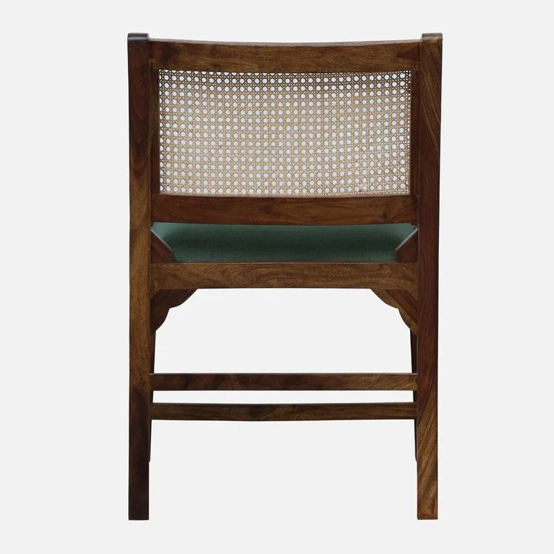 Stackon Rose Wood Accent Chair - Green media 5