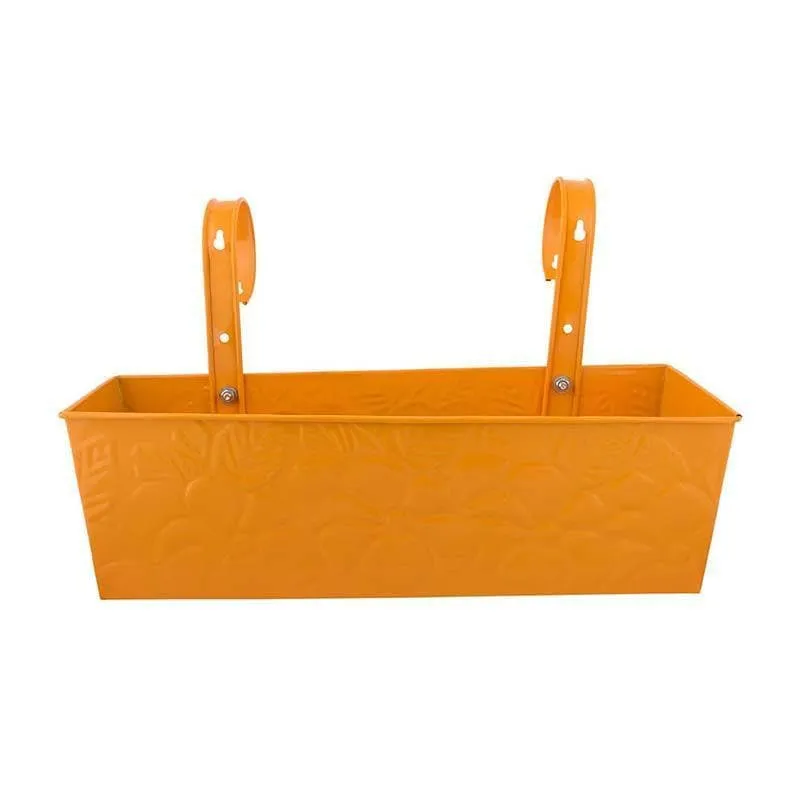 Embossed Rectangle Planter- Yellow media 3