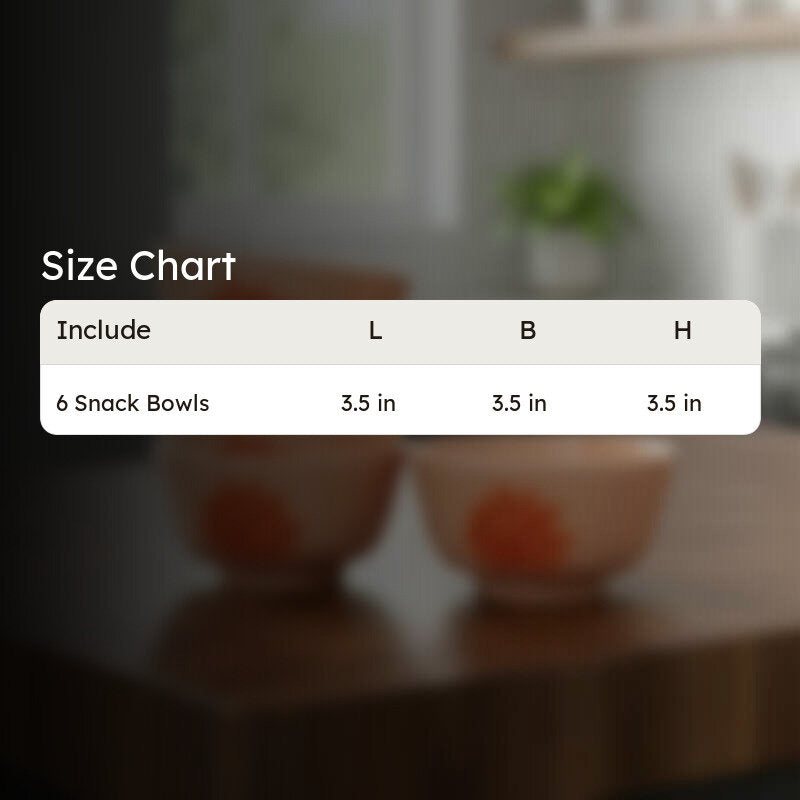 Aura Snack Melamine Snack Bowls (140 mL Each) - Set of Six media 10