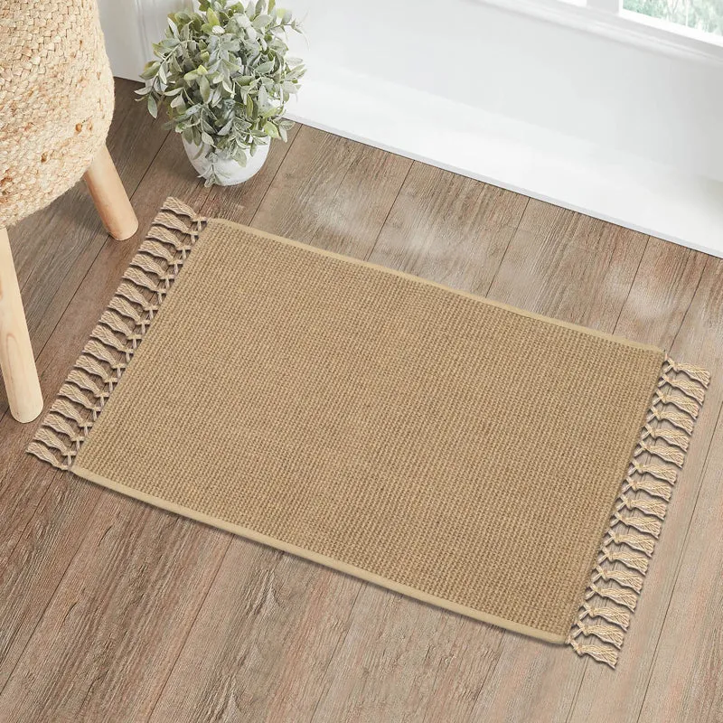 Santra Anti-Slip Jute Door Mats with Fringe media 3