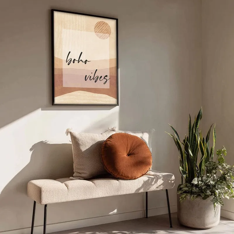 Bohemian Bliss Canvas Wall Painting With Black Frame media 4