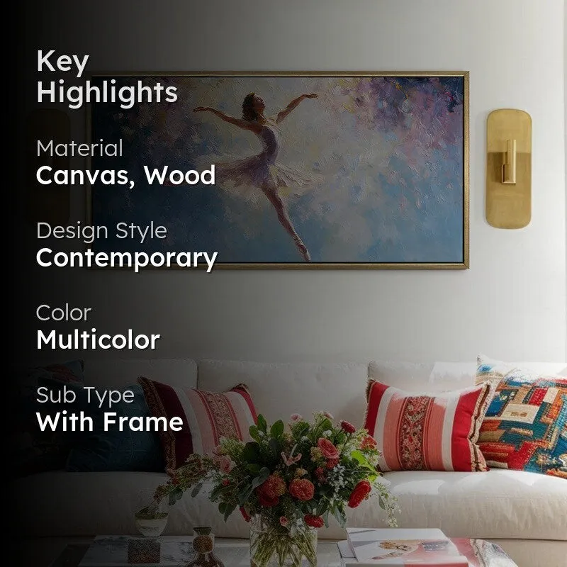 Whisper of Grace Canvas Wall Painting With Frame media 2