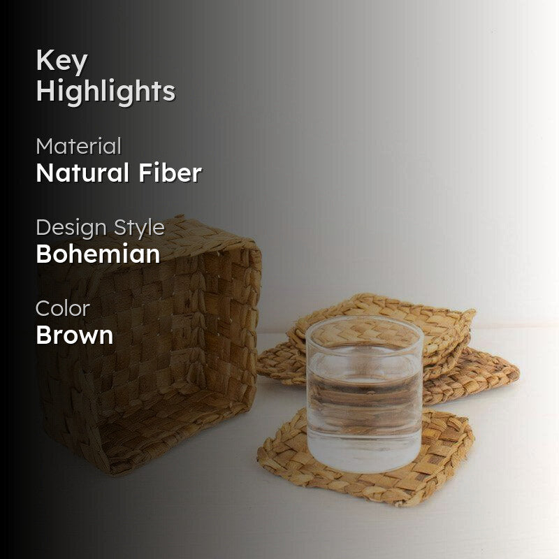 Lana Natural Fiber Coaster - Set Of Six media 2