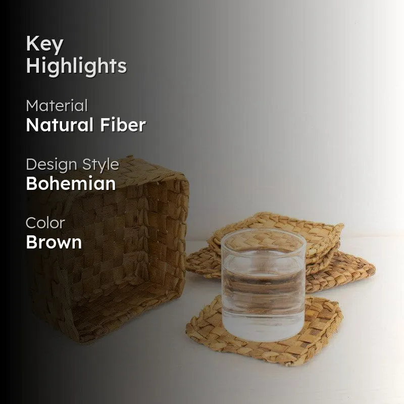 Lana Natural Fiber Coaster - Set Of Six media 2