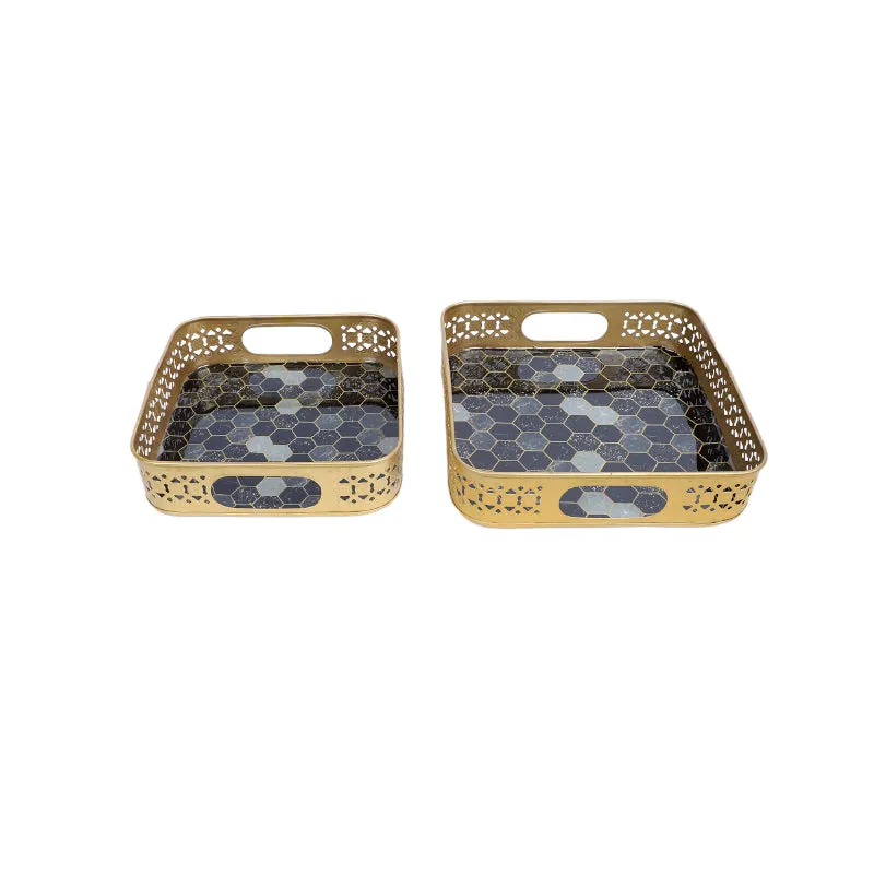 Lio Honeycomb Serving Tray - Set Of Two media 4