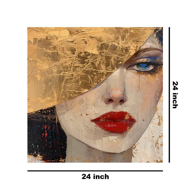 Woman Face Wall Painting media 8