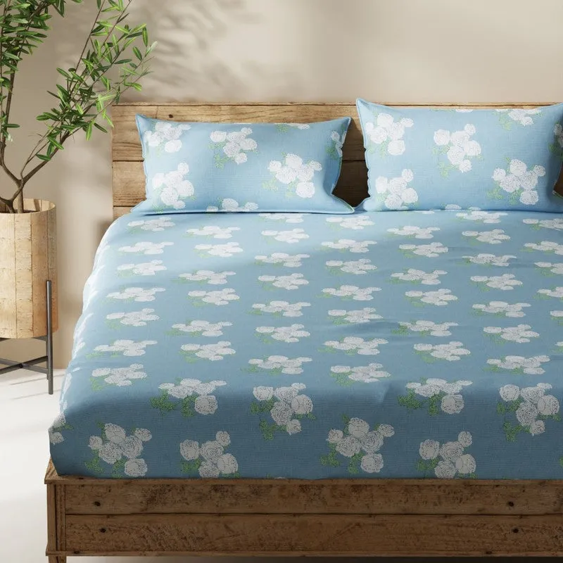 Harven Bedsheet (Blue) - 115 GSM media 4
