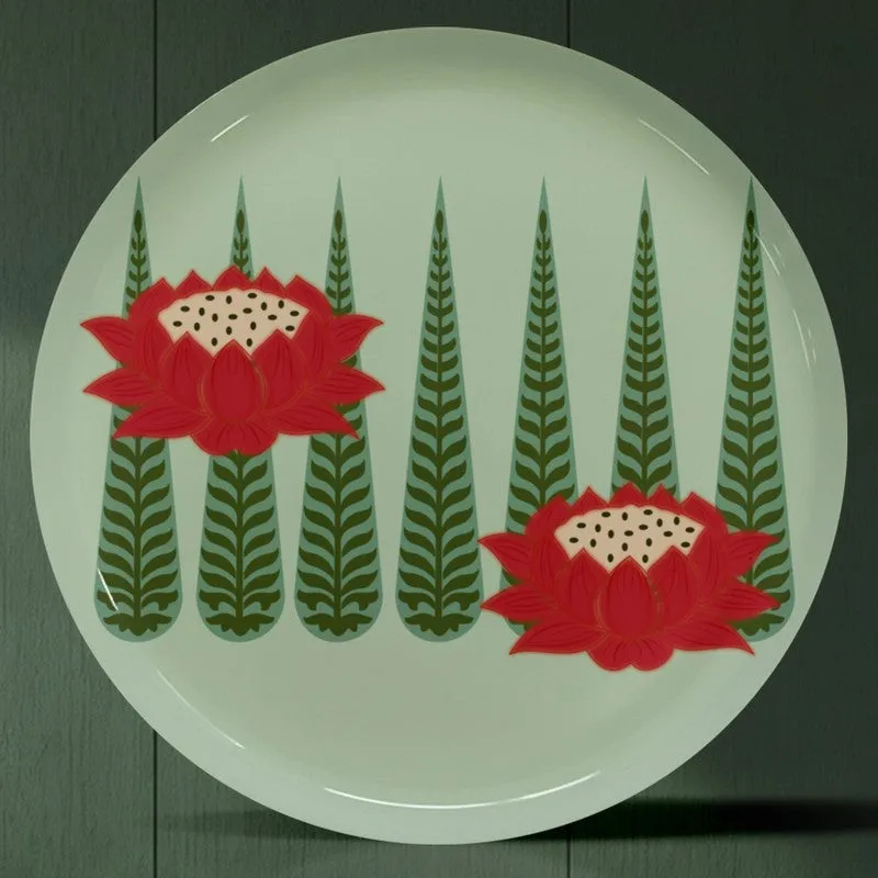 Lotus Harmony Metal Wall Plates - Set of Five media 5