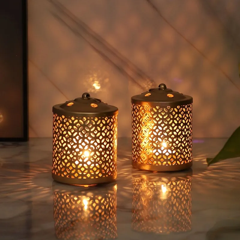 Lattice Tealight Candle Holder - Set Of Two media 3
