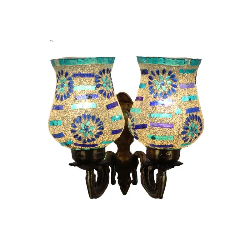 Crystal Bloom Iron Wall Lamp media 4