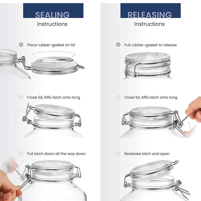 Clyra Airtight Glass Jar (500 mL Each) - Set Of Two media 4