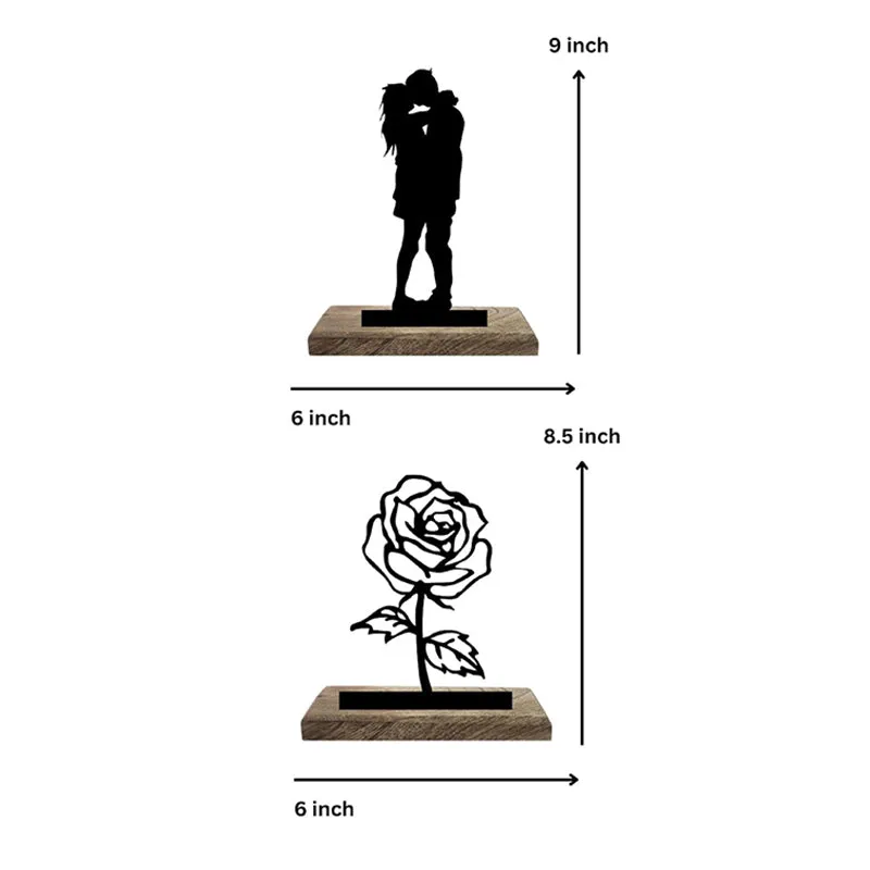 Bonded Hearts Showpiece - Set Of Two media 8