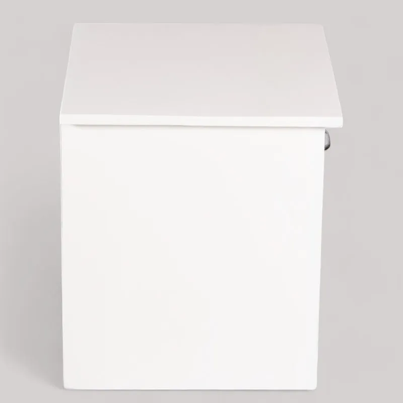 Tverix Sheesham Wooden Side & Bedside Table - White media 6